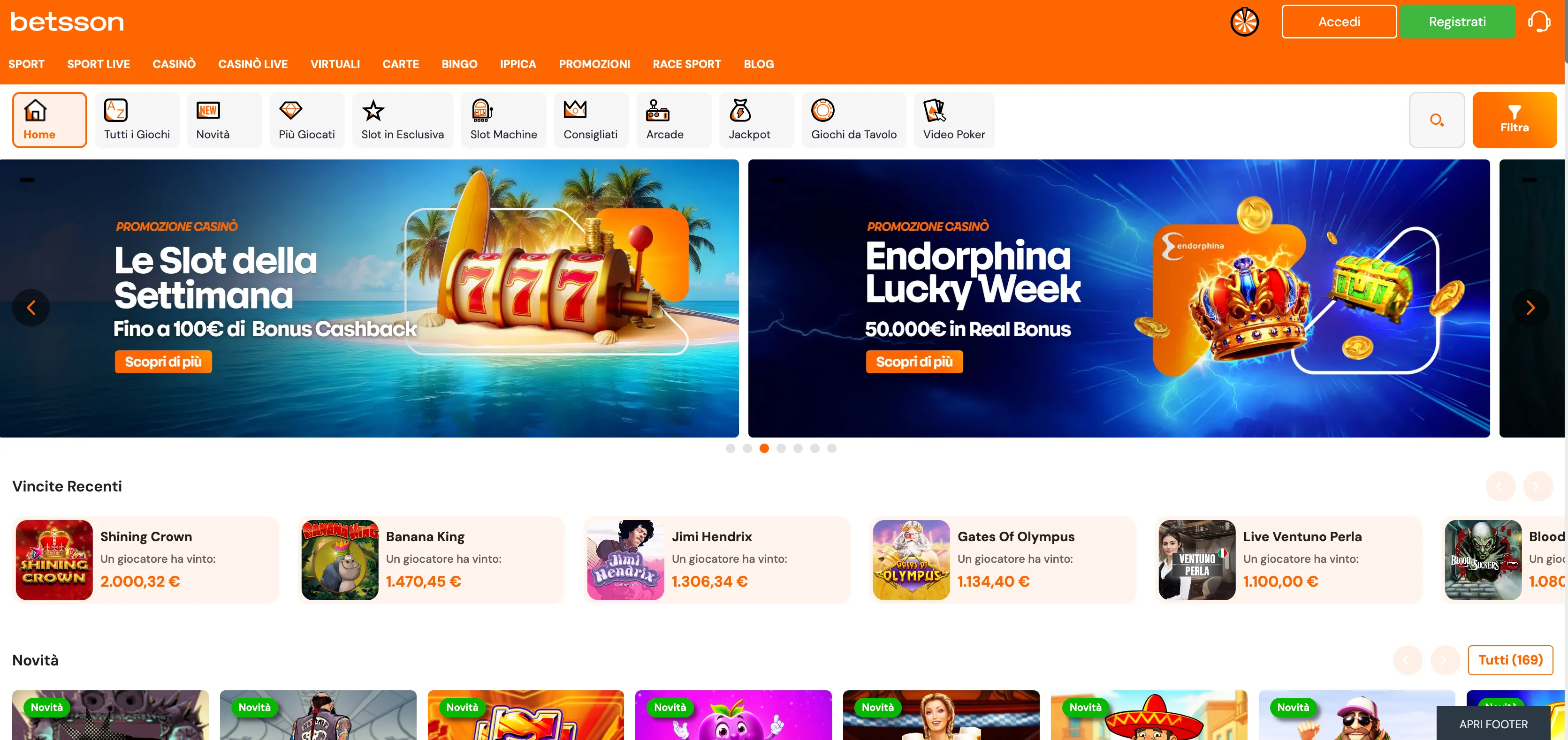 Betsson casino online esteri